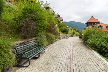 Mokra Gora dağlarda Tara, Mokra Gora, Sırbistan Tren İstasyonu.