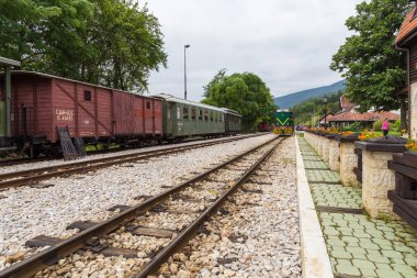 Eski Tren İstasyonu Sırbistan Mokra Gora dağda