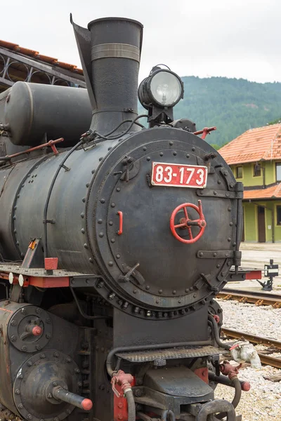 Starego pociągu na stacji na Mokra Gora, Serbia — Zdjęcie stockowe