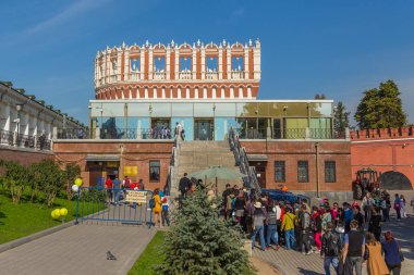 Görünümü Moskova Kremlin, Kutafiya Kulesi, Rusya Federasyonu.