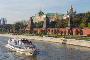 Turist Feribot Moskova Nehri, Moskova, Rusya Federasyonu.