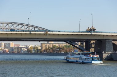 Turist Feribot Moskova Nehri, Moskova, Rusya Federasyonu.