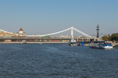 Turist Feribot Moskova Nehri, Moskova, Rusya Federasyonu.