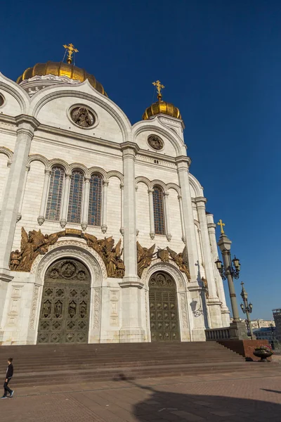 Собор Христа Спасителя, Русский православный собор в Москве, Россия . — стоковое фото