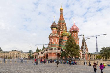 Saint Basils Kızıl Meydan haliyle Katedrali. Moscow, Rusya Federasyonu.