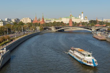 Turist Feribot Moskova Nehri, Moskova, Rusya Federasyonu.