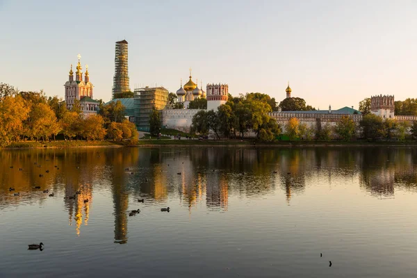 Panoramik Novodevichy manastır, Rusya Federasyonu.