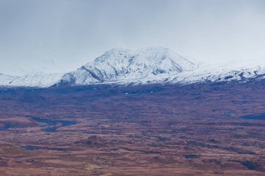 Ostry Tolbachik Dağı, Kamçatka volkanik kompleksinin en yüksek noktası, Rusya.