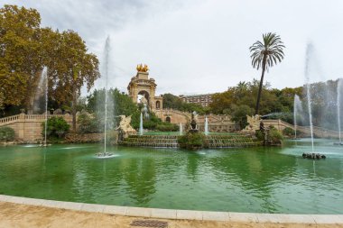 Font de la Cascada in Parc de la Ciutadella, Barselona, İspanya.