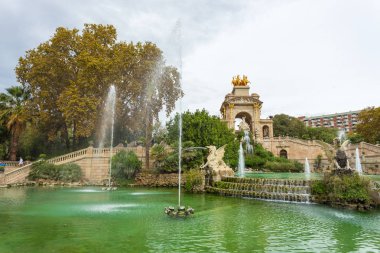 Font de la Cascada in Parc de la Ciutadella, Barselona, İspanya.
