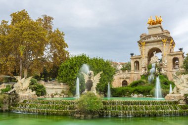 Font de la Cascada in Parc de la Ciutadella, Barselona, İspanya.