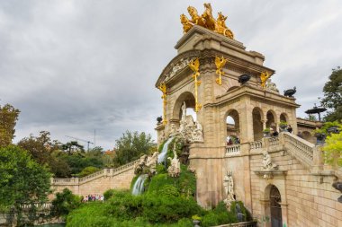 Font de la Cascada in Parc de la Ciutadella, Barselona, İspanya.