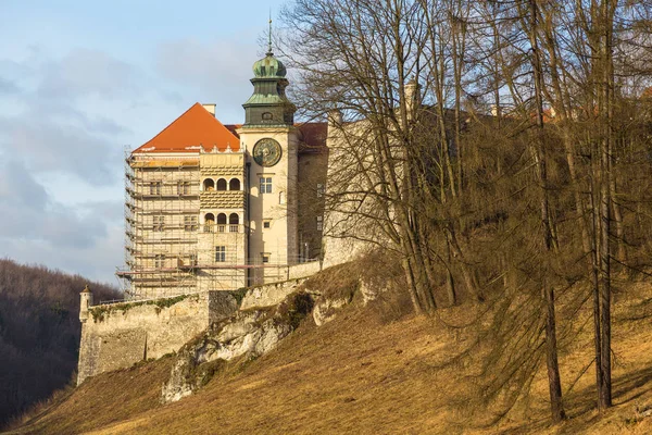 Kilátás a Pieskowa Skala, reneszánsz kastély, Suloszowa, Lengyelország. — Stock Fotó