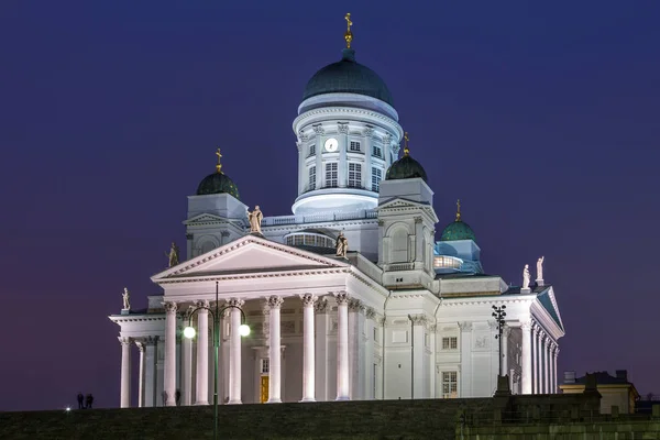 St Nicholas Kilisesi olarak bilinen Helsinki Katedrali görünümü, Finlandiya. — Stok fotoğraf