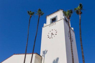 Los Angeles, Kaliforniya, ABD - 11 Haziran 2015: Tarihi Union İstasyonu, ana tren istasyonu manzarası.