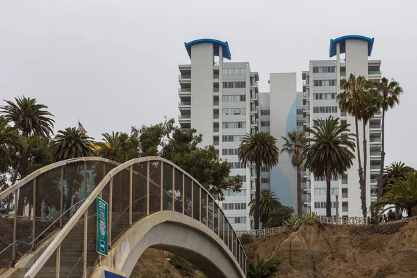 Santa Monica Californië Usa Juni 2015 Uitzicht Hoge Hotels Het — Stockfoto