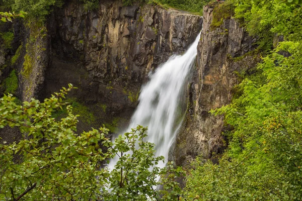 View Hundafoss Waterfall Skaftafell Vatnajokull National Park Iceland Royalty Free Stock Images