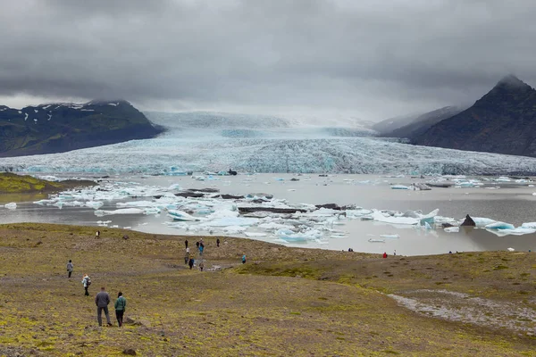Blick Auf Die Fjallsorlon Gletscherlagune Den Südlichen Vatnajakull Gletscher Vatnajokull — Stockfoto