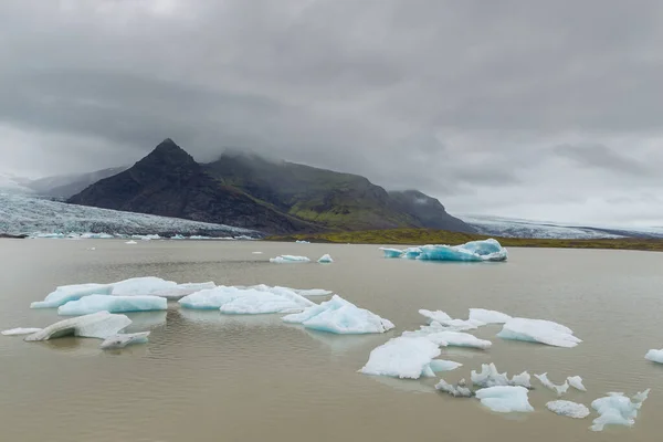 Blick Auf Die Fjallsorlon Gletscherlagune Den Südlichen Vatnajakull Gletscher Vatnajokull — Stockfoto