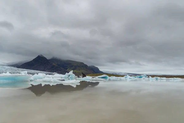 位于Vatnajakull冰川南部的Fjallsorlon冰川泻湖景观 Vatnajokull国家公园 — 图库照片