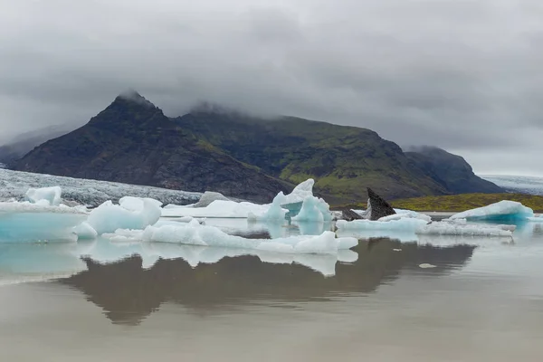 Pohled Fjallsorlonskou Ledovcovou Lagunu Jižní Vatnajakull Ledovec Národní Park Vatnajokull — Stock fotografie