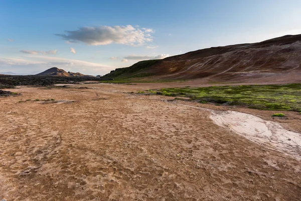 Uitzicht Ijslandse Wildernis Het Noordelijke Deel Van Het Land Krafla — Stockfoto