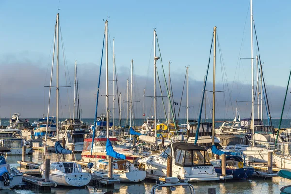 San Francisco Califórnia Eua Junho 2015 Yacht Marina Cais Fisherman — Fotografia de Stock
