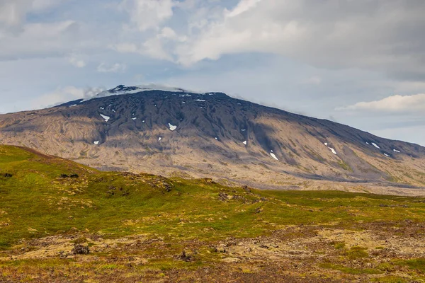 Pohled Pobřeží Zátoky Grundafjordur Poloostrově Snaefellsnes Kolem Hora Západní Island — Stock fotografie