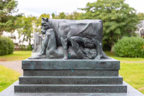 Рейкьявик Исландия Августа 2015 Года Скульптура Парке Музее Эйнара Йонссона — стоковое фото