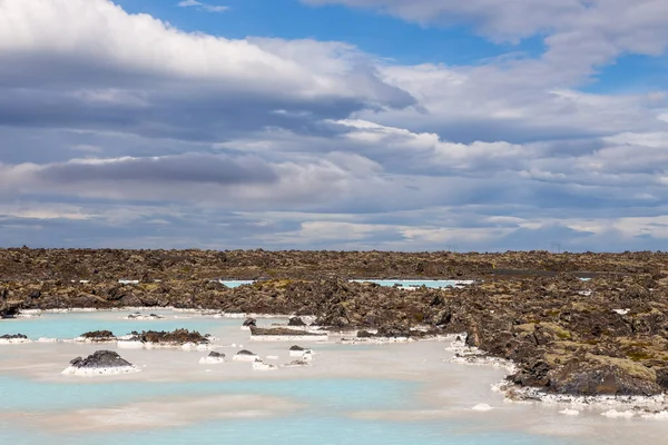 Mavi Göl Dışında Zlanda Nın Güneybatısındaki Reykjanes Yarımadası Nda Jeotermal — Stok fotoğraf