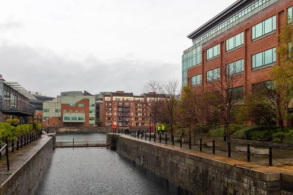 Dublin Irsko Listopadu 2015 Tradiční Irská Budova Nádrž George Dock — Stock fotografie