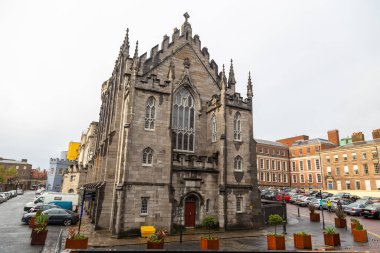 Dublin, Ireland- 09 Kasım 2015 Dublin Şatosu, Chapel Royal 'deki Maliye Müzesi.