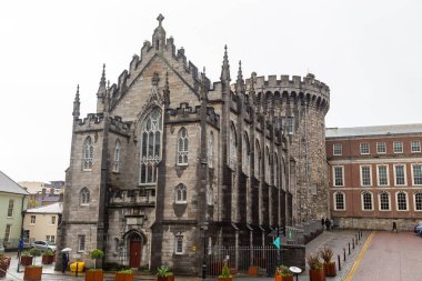 Dublin, Ireland- 09 Kasım 2015 Dublin Şatosu, Chapel Royal 'deki Maliye Müzesi.