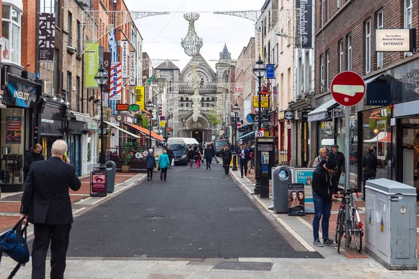 Dublín Irlanda Noviembre 2015 Decoración Navideña Anne Street Iglesia Santa — Foto de Stock