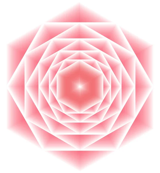 Rose géométrique — Image vectorielle