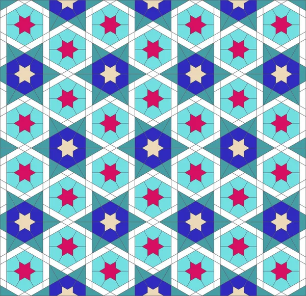 Arap tarzı renkli mozaik