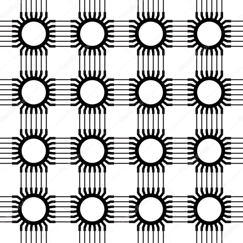 Background of electronic circuits pattern