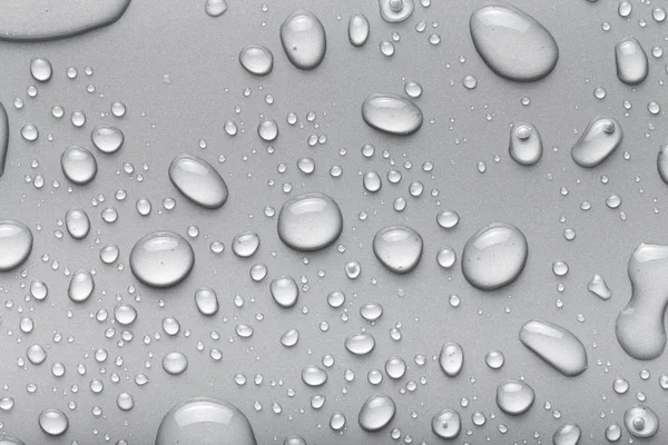 Drops Water Color Background Gray — Stock Photo, Image