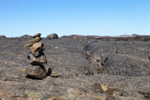 Όμορφη Πετρώδες Βραχώδες Τοπίο Της Ερήμου Της Ισλανδίας — Φωτογραφία Αρχείου