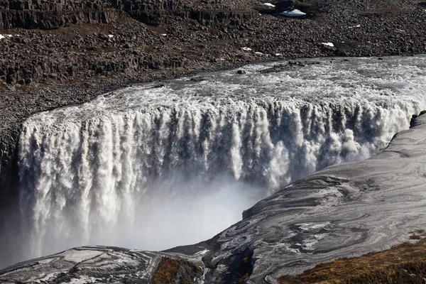 Krásný Výhled Vodopád Dettifoss Islandu — Stock fotografie
