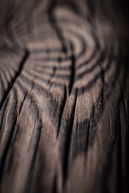 Eski bir tahtası ile deniz mili ve patates kızartması. Ahşap. Arka plan. Seçici odak