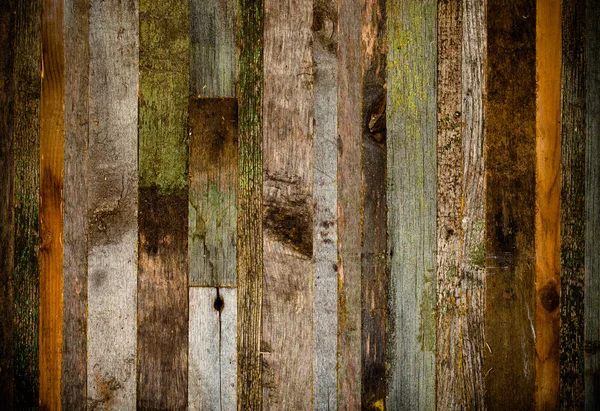 Uçtan ahşap arka plan eski panoları. Tonda.