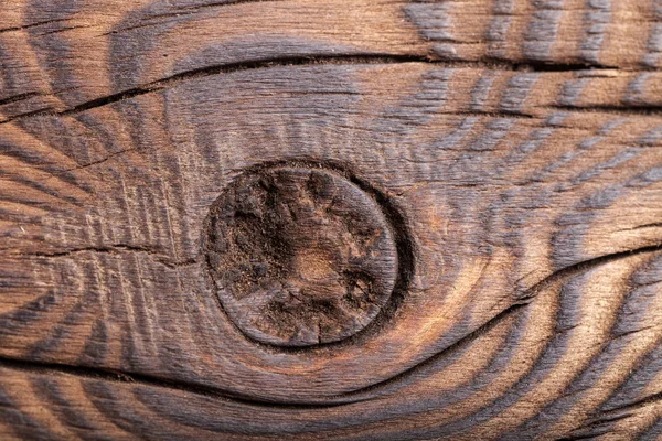 Une Vieille Planche Avec Des Noeuds Des Jetons Bois Contexte — Photo