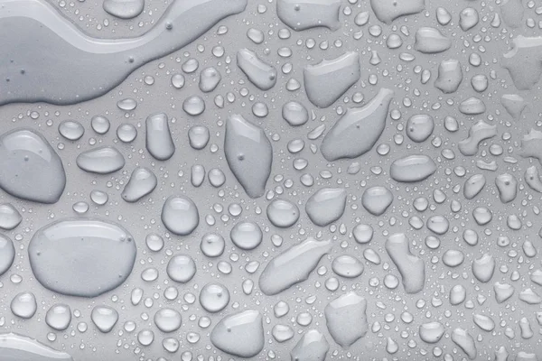 Drops Water Color Background Gray — Stock Photo, Image