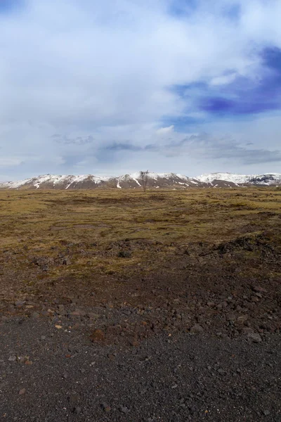 アイスランドの石の岩が多い砂漠の風景 — ストック写真
