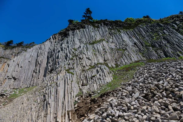 Cape Stolbchaty Kap Der Westküste Der Insel Kunaschir Besteht Aus — Stockfoto