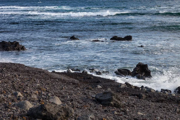 Paisaje Del Mar Tormentoso Islandia — Foto de Stock