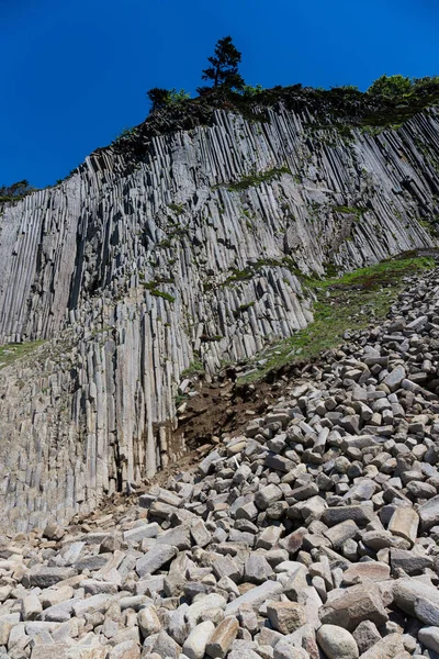 Cape Stolbchaty Kap Der Westküste Der Insel Kunaschir Besteht Aus — Stockfoto