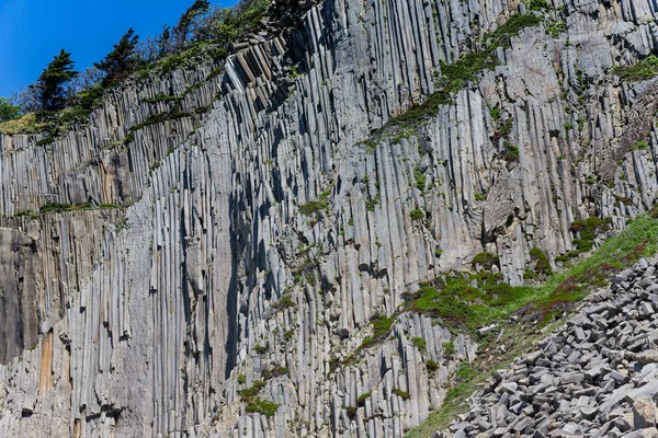 Cape Stolbchaty Kap Der Westküste Der Insel Kunaschir Besteht Aus — Stockfoto