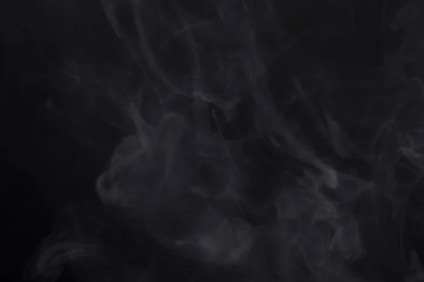 Облако Дыма Черном Фоне Селективный Фокус — стоковое фото